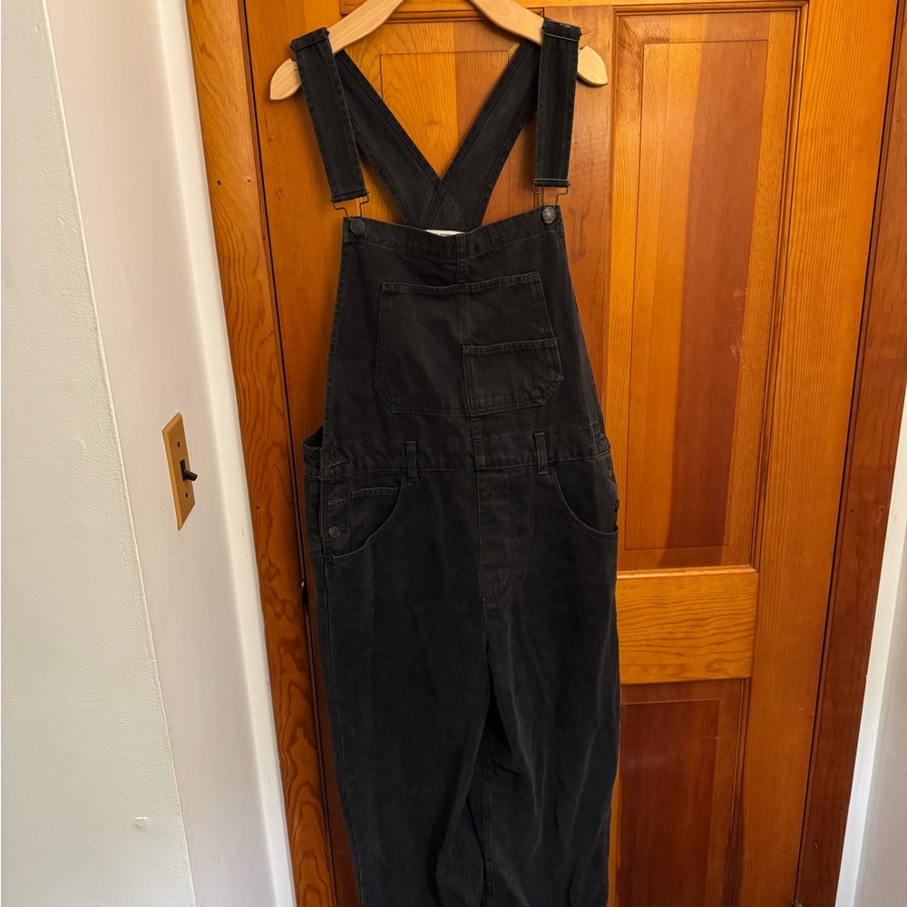 Free People We the Free Ziggy Denim Overalls in Black